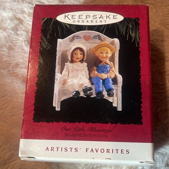 Keepsake Ornament - Our Little Blessings Hallmark vintage 1995 - Picture 2 of 8